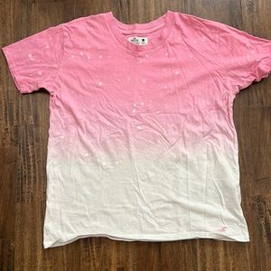 Hollister pink tie dye shirt